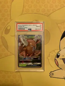 GEM MINT 2019 Pokemon Pinsir GX Holo Sun & Moon Hidden Fates Base PSA 10 - Image 1