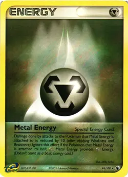 Pokemon TCG Metal Energy 94/109 Ruby & Sapphire Rare LP - Image 1