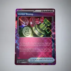 Unfair Stamp 165/167 Sv06 Twilight Masquerade Ace Holo Pokemon TCG - Image 1