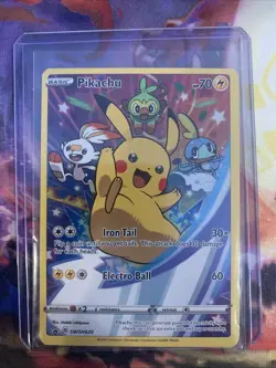 Pikachu SWSH020 Pokemon TCG Sword & Shield Promo NM - Image 1