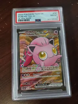 PSA 8 NM-Mint Scream Tail ex 197/167 Ultra Rare Full Art - Pokemon SV06 TWM 197/ - Image 1
