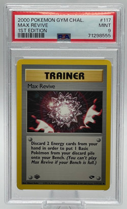 2000 POKEMON GYM CHALLENGE #117 MAX REVIVE 1ST EDITION PSA 9 MINT - Image 1