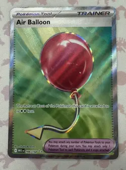 💥AIR BALLOON Ultra Rare Holo Trainer #166/132 Pokemon Mega Evolution English💥 - Image 1