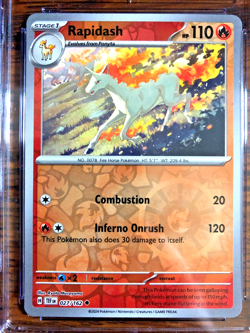 Rapidash Reverse Holo #027 - CGC GEM MINT 10 - SV Temporal Forces - Pokemon TCG - Image 2