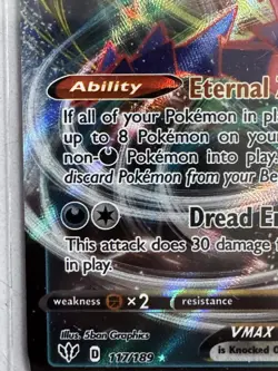 Pokemon Eternatus VMAX Ultra Rare Holo 117/189 Darkness Ablaze 340 HP - Image 2