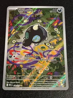 Pokemon TCG - Shroodle - Illustration Rare - 149/132 - Mega Evolution - Image 1