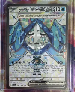 Pokemon Co. Wellspring Mask Ogerpon ex 194/167 SV06 Ultra Rare Full Art Holo EN - Image 1