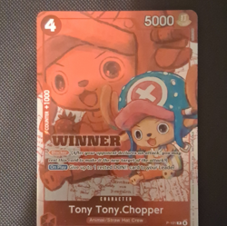 Bandai Tony Tony.Chopper P-101 Winner Promo Foil Character One Piece Card Game - Image 1