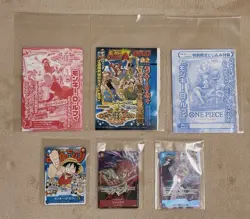 Unopened “ONE PIECE Card Game” 6-Card Promo Set: Luffy, Shanks, Buggy (JUMP) - Image 1