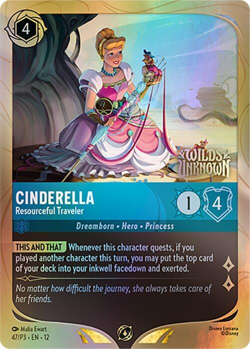 Cinderella - Resourceful Traveler - Disney Lorcana Promo Cards (DLPC) - Image 1