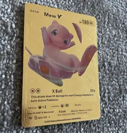 Mew V 069/189 Gold Foil Pokemon Card MINT - Image 1