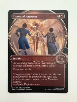 Demand Answers Showcase Borderless MTG Magic the Gathering Card NM Near Mint MKM - Image 1