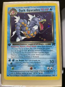 Pokemon Dark Gyarados 8/82 Team Rocket 1st Edition Near Mint+ Holo 2000 Card - Image 1