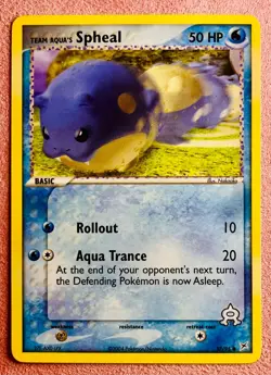 Team Aqua's Spheal 57/95 | Team Magma vs Team Aqua | 2004 Pokemon TCG Card | LP - Image 1