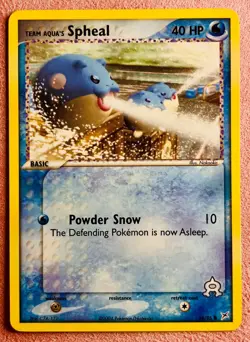 Team Aqua's Spheal 56/95 | Team Magma vs Team Aqua | 2004 Pokemon TCG Card | LP - Image 1
