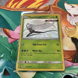 Pokemon Card Pheromosa SV5/SV94 Shiny Holo Rare Hidden Fates NM/M Condition - Image 2