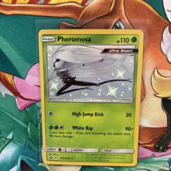 Pokemon Card Pheromosa SV5/SV94 Shiny Holo Rare Hidden Fates NM/M Condition - Image 3