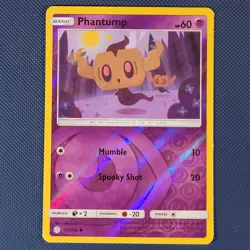 Phantump 93/236 - Cosmic Eclipse - Common Reverse Holo Pokemon Card - LP - Image 1