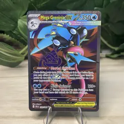Mega Greninja ex 100/086 Full Art Ultra Rare Chaos Rising Pokemon Card NM (1) - Image 1