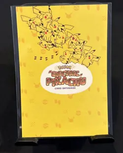 Rare Full Art Cracked Ice Holo Cute Ping-Pong Pikachu Card Database Low Pop 🏓 - - Image 2