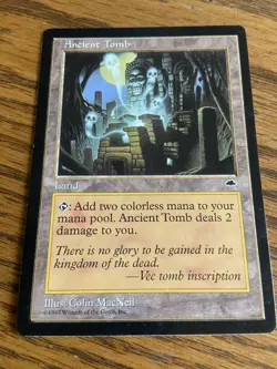 MTG Ancient Tomb Tempest Uncommon 1997 - Image 1
