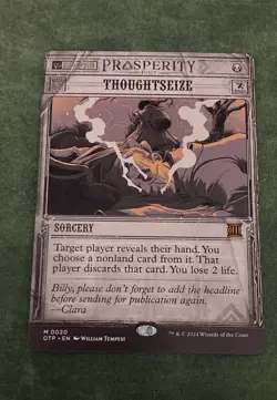 MTG Thoughtseize Outlaws of Thunder Junction: Breaking News Regular - Image 1