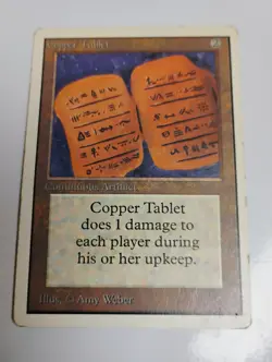 MTG Copper Tablet Unlimited Magic the Gathering 1993 - Image 1