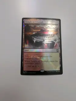 MTG - Temple of Triumph (Ripple Foil) - Commander: Modern Horizons 3 NM/M Cond - Image 1