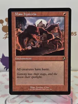 MTG Mass Hysteria (Retro Frame) Innistrad Remastered - Magic The Gathering - Image 1