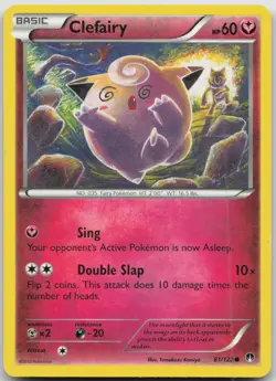 Clefairy 81/122 Common BREAKpoint Pokemon LP/MP - Image 1