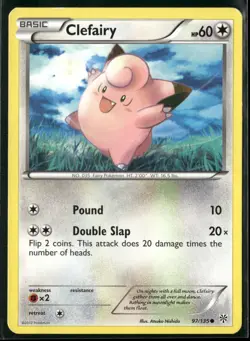 Clefairy 97/135 Common Plasma Storm Pokemon Moderately Played - Image 1