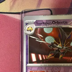 Pokemon MISPRINT Team Rocket’s Orbeetle 089/182 Reverse Holo Destined Rivals NM - Image 3