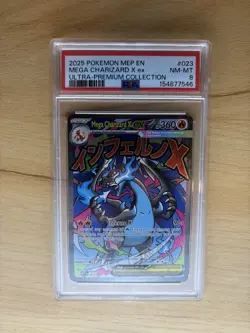 2025 Pokemon Mega Charizard X EX 023 - Black Star Promo - PSA 8 - Image 1