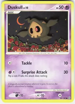 Duskull 60/100 Common Stormfront Pokemon LP - Image 1