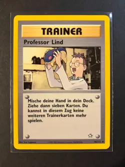 Pokemon German Professor Elm Professor Lind 96/111 Neo Genesis Uncommon NM - Image 1
