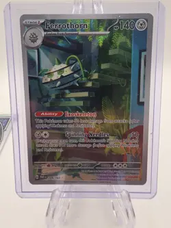 Pokemon TCG - Ferrothorn - 209/182 - Paradox Rift - NM Illustration Rare (2023) - Image 1