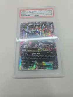 Pokemon M Sharpedo EX Premium Coll. Black Star Holo Promo XY200 PSA 9 Mint - Image 2