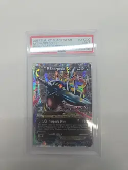 Pokemon M Sharpedo EX Premium Coll. Black Star Holo Promo XY200 PSA 9 Mint - Image 3