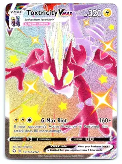 Toxtricity VMAX Pokemon Shiny Holo Rare Shining Fates: Shiny Vault SV113/SV122 - Image 1