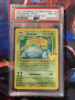 Pokemon Celebrations - Venusaur Holo Classic Collection 15/102 PSA 8 - Image 1