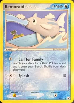 Remoraid 71/115 Common Unseen Forces Pokemon Near Mint - Image 1
