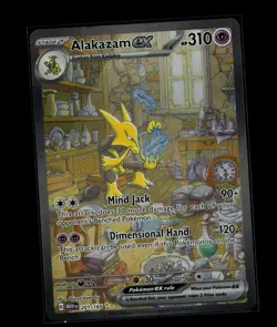Pokemon TCG Alakazam EX 201/165 Scarlet & Violet 151 SIR 2023 NM - Image 1