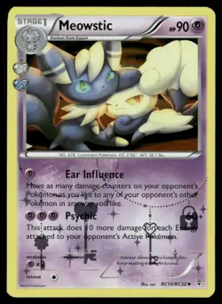 Pokemon Cards Meowstic RC15/RC32 Generations Uncommon NM - Image 1