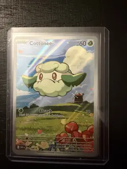 Pokemon TCG Cottonee 090/086 White Flare Illustration Rare Holo Card - Image 2