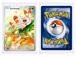 Pokemon Scorbunny 225/217 Sword & Shield Full Art Holo Rare Fire Card - Image 1