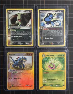 (x4) Vintage Pokemon Cards From Team Rocket Returns, EX Sandstorm, Expedition - Image 1
