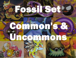 Fossil Set /62 Common, Uncommon Cards! Complete your Master Set! Pokemon TCG - Image 1