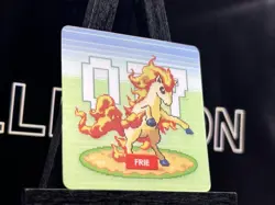 Ponyta/Shiny Ponyta #077 Pokemon Lenticular Square Card - 3D - Image 4