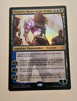 Magic: The Gathering Tezzeret, Master of the Bridge 275/264 Mythic Foil Promo NM - Image 1