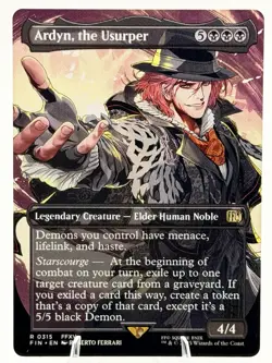 Ardyn, the Usurper BORDERLESS 0315 Final Fantasy 2025 MTG Magic the Gathering NM - Image 1